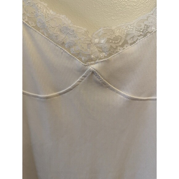 SHEIN Women’s Y2K Babydoll Lace Trim Cami Whimsy White Stretch 90s Dainty - Picture 4 of 8